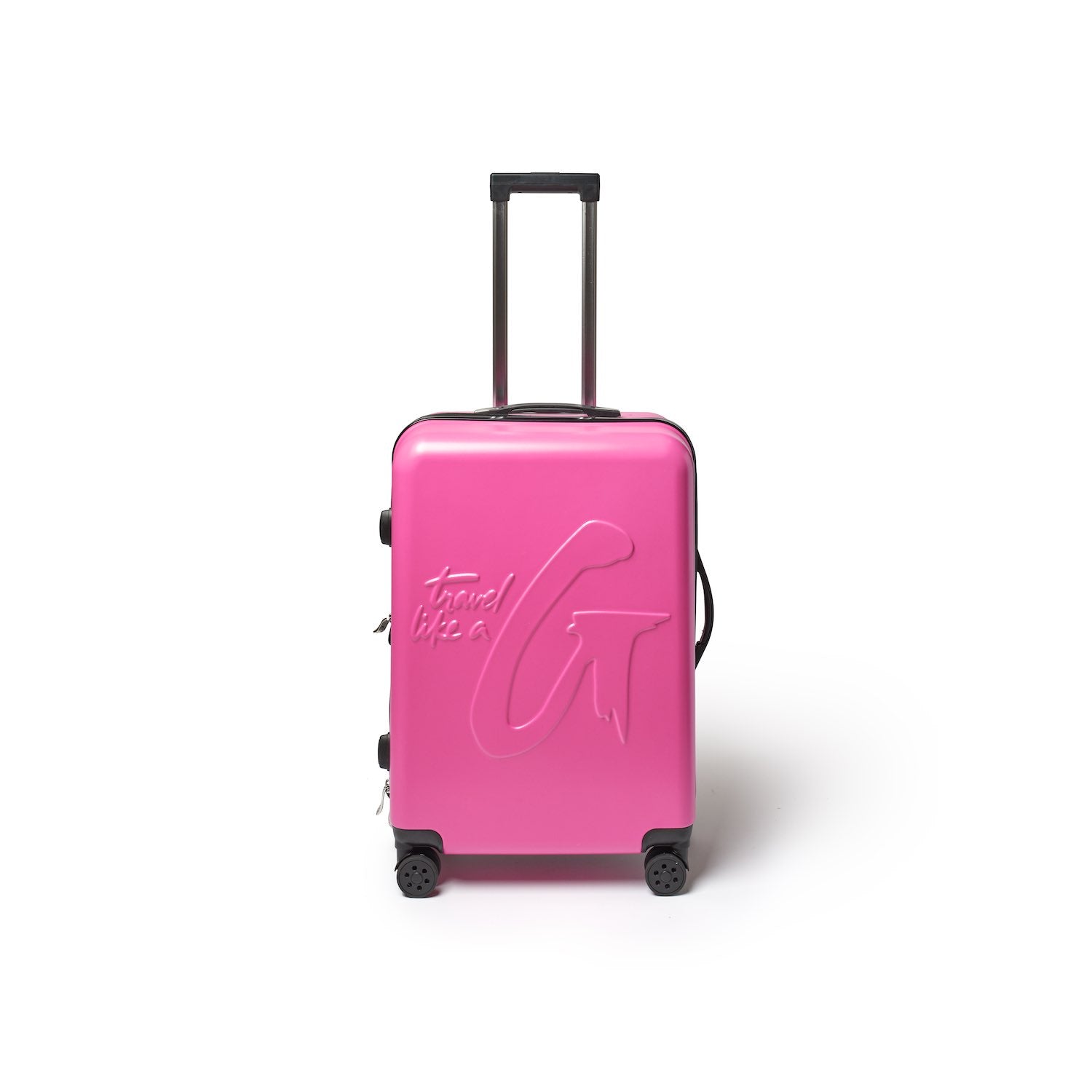 4PC LUGGAGE COLLECTION HOT PINK